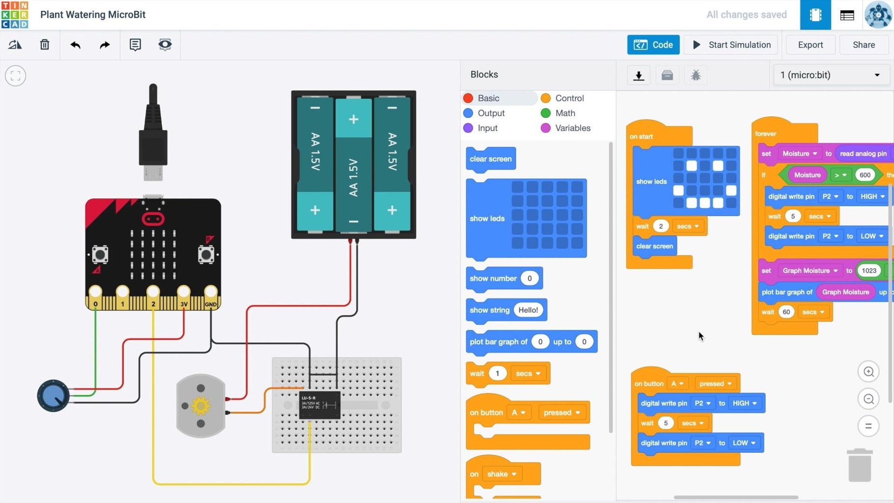 Automatic Plant Watering System Using a Micro:bit : 8 Steps (with ...