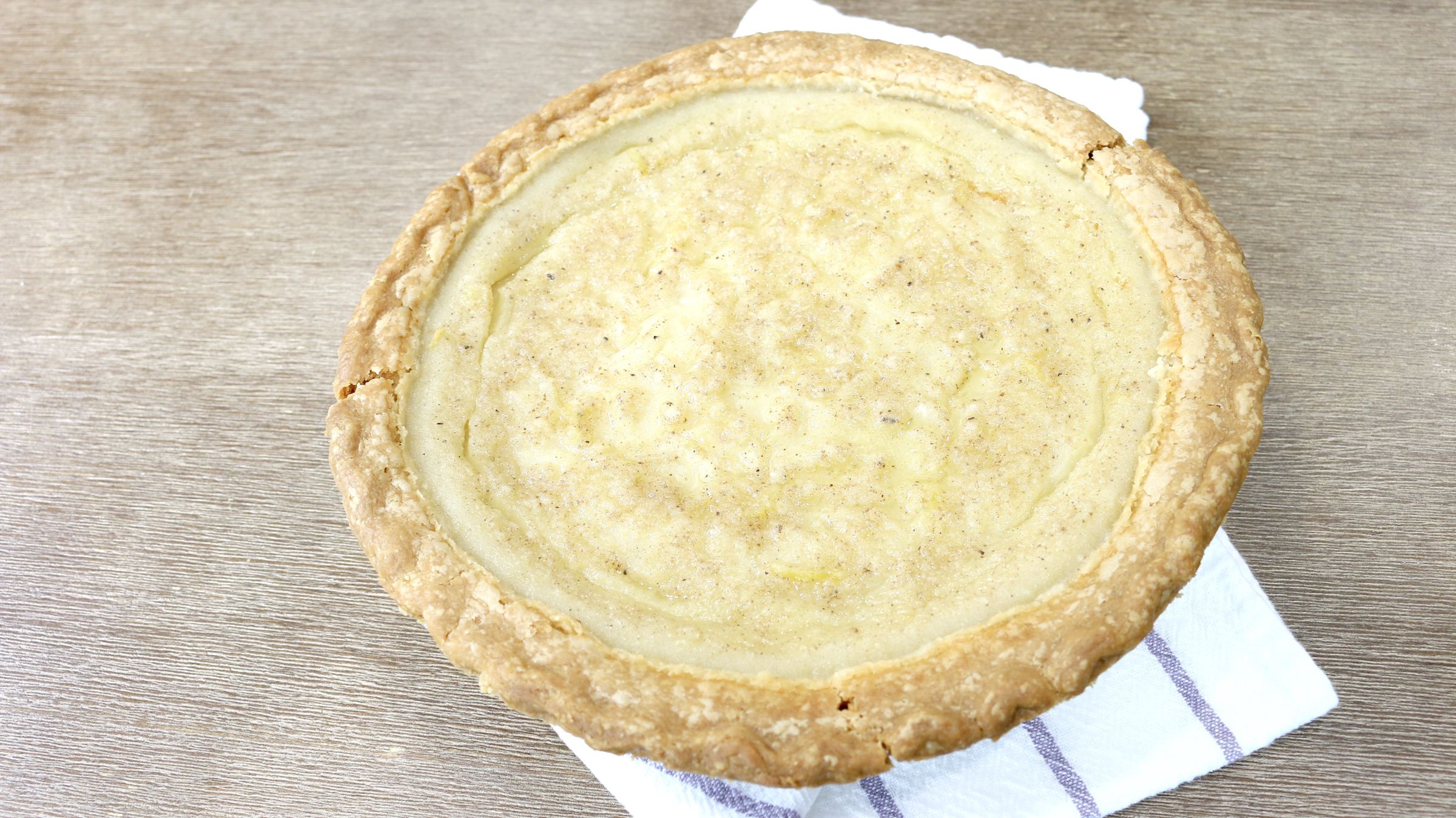 Classic Southern Buttermilk Pie Using Store Bought Pie Crust 9