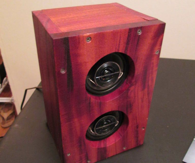 Mahogany Bluetooth Speaker 4 Steps Instructables