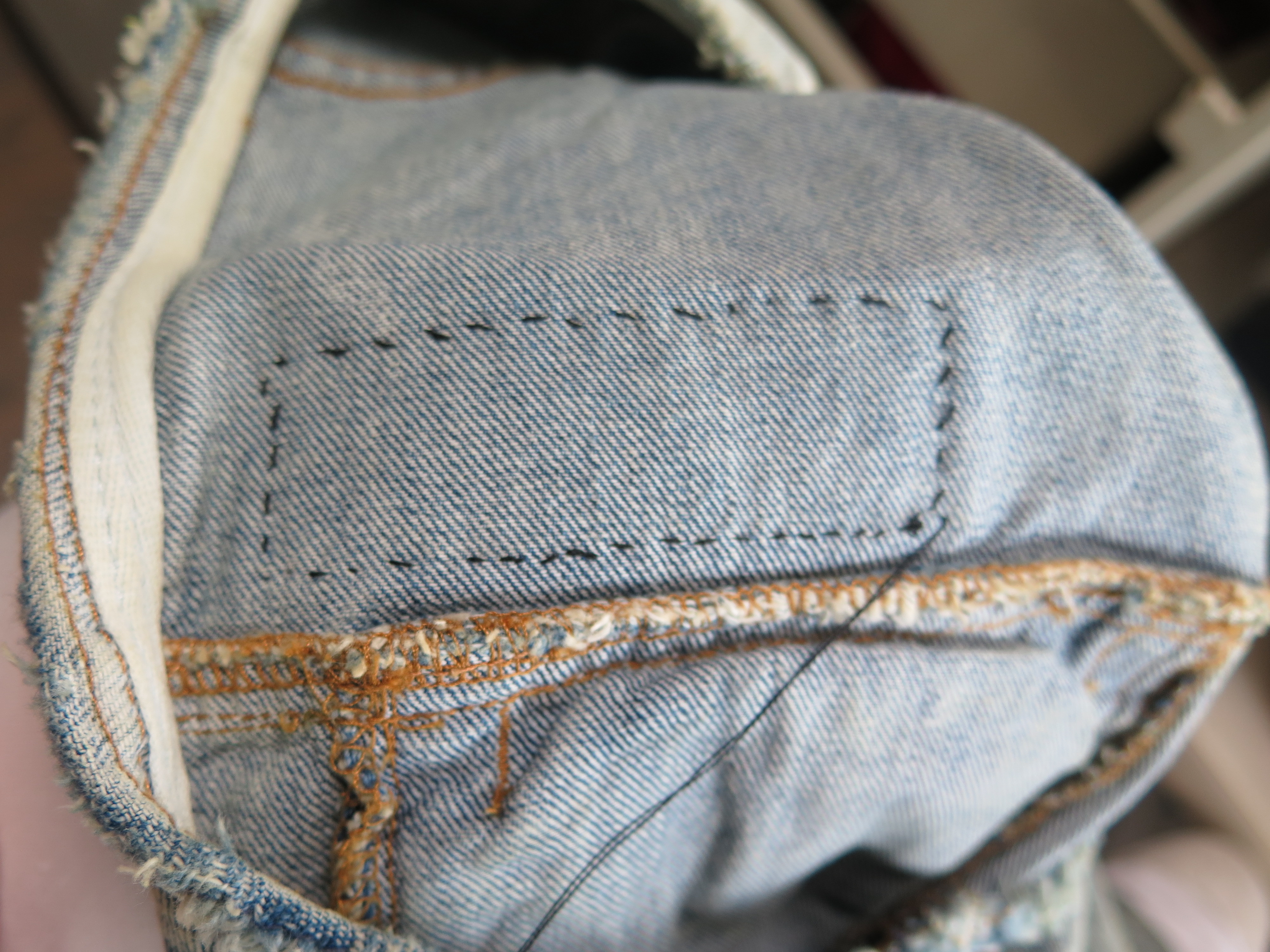 how to put a patch on jean jacket
