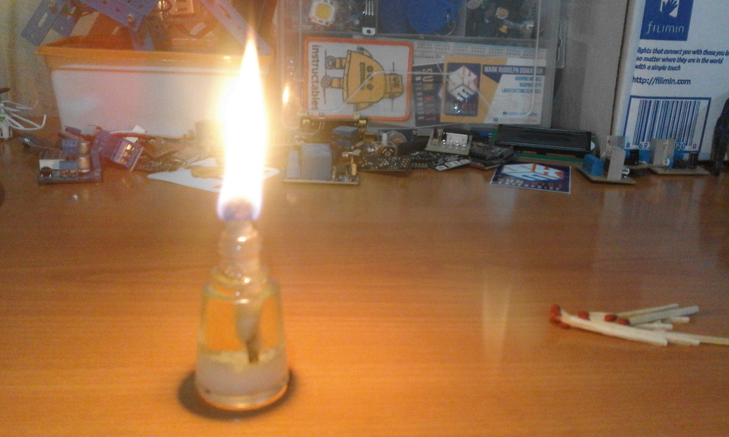 Cooking Oil Powered Lamp 9 Steps (with Pictures) Instructables