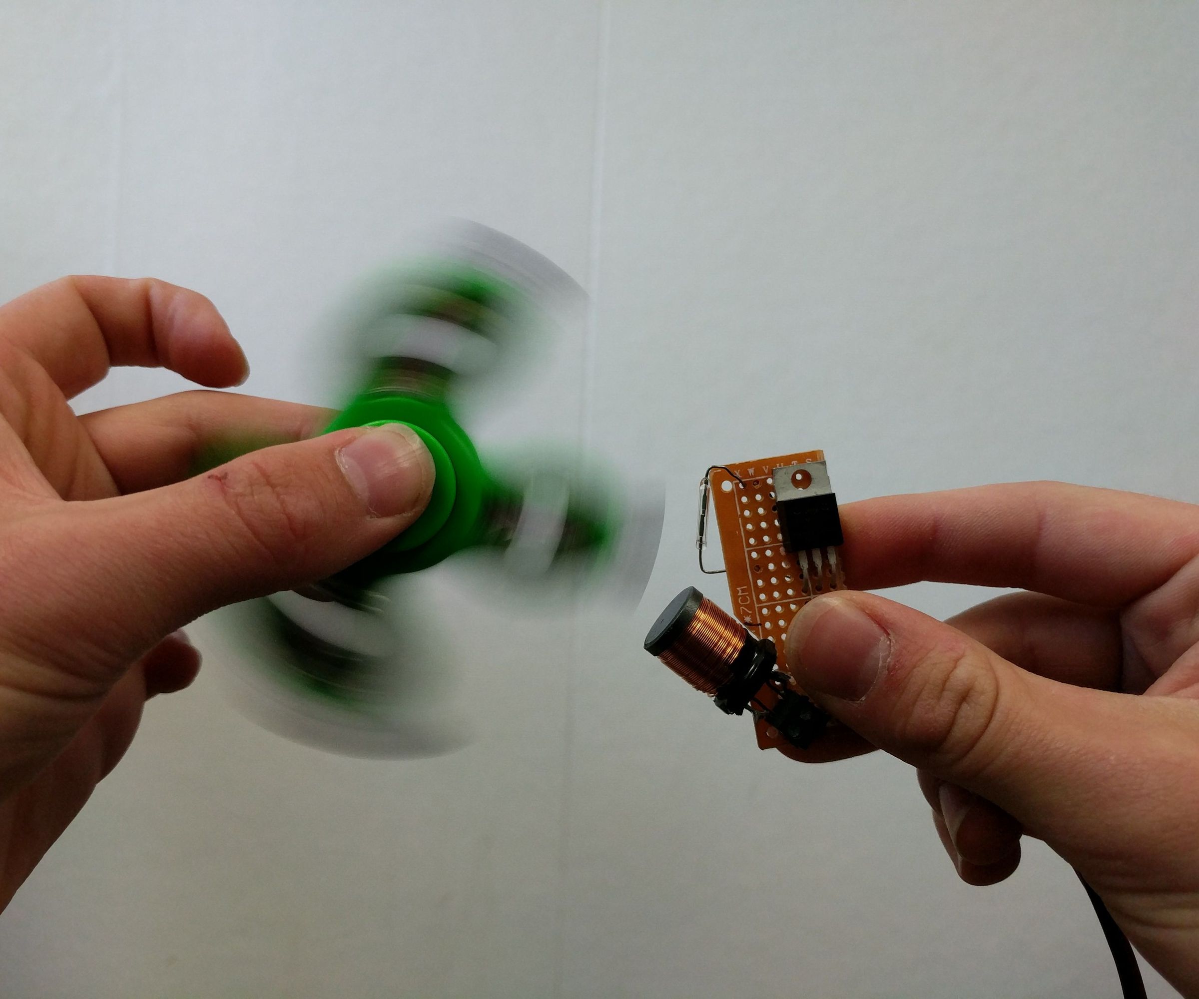 Electromagnetic Fidget Spinner Accelerator