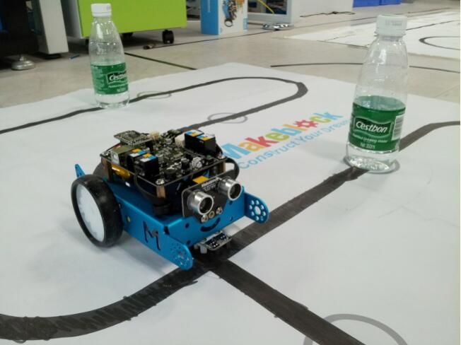 mbot line follower and object avoidance