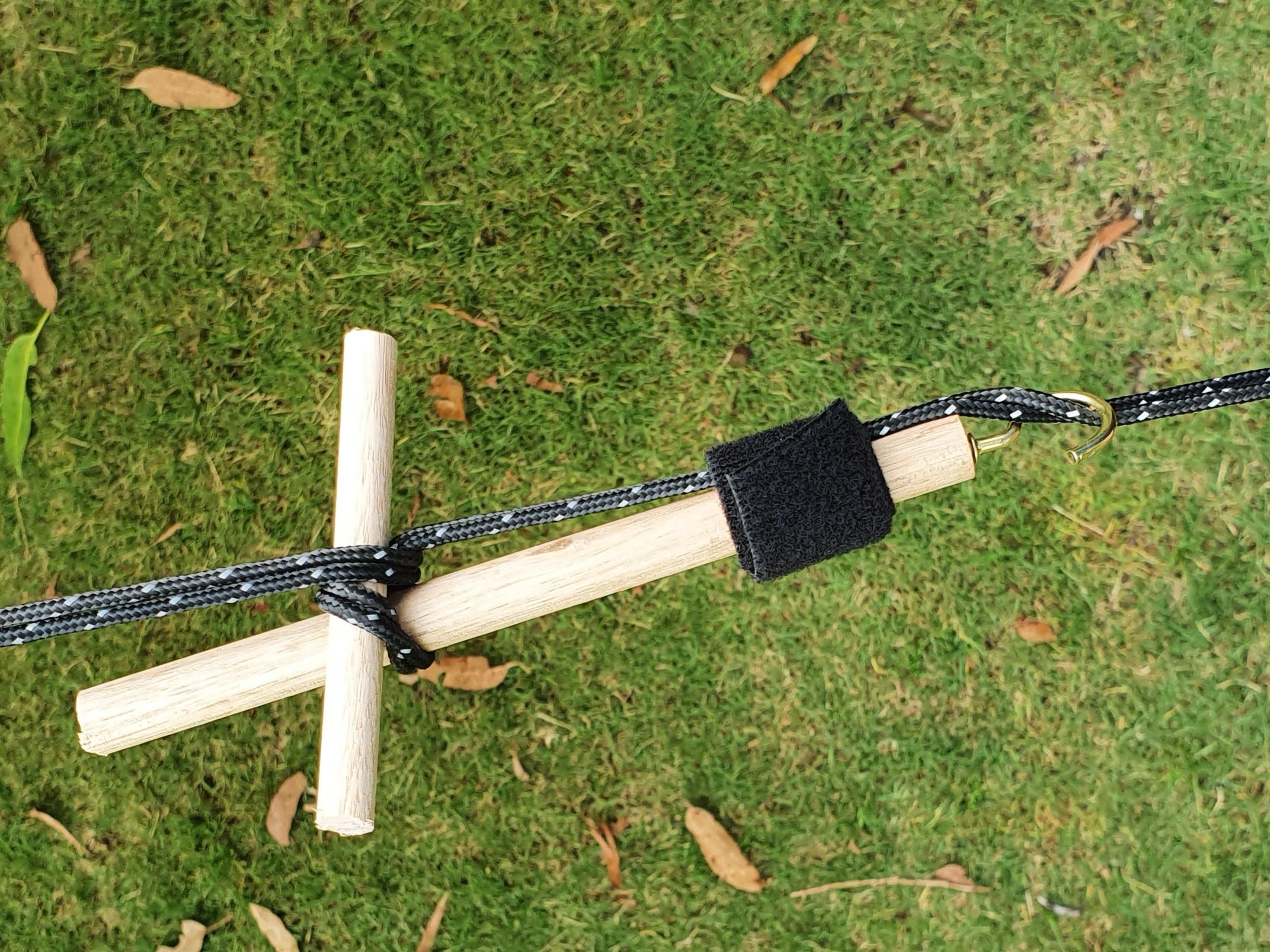 Spanish Windlass Tightening Tent Ropes 8 Steps (with Pictures