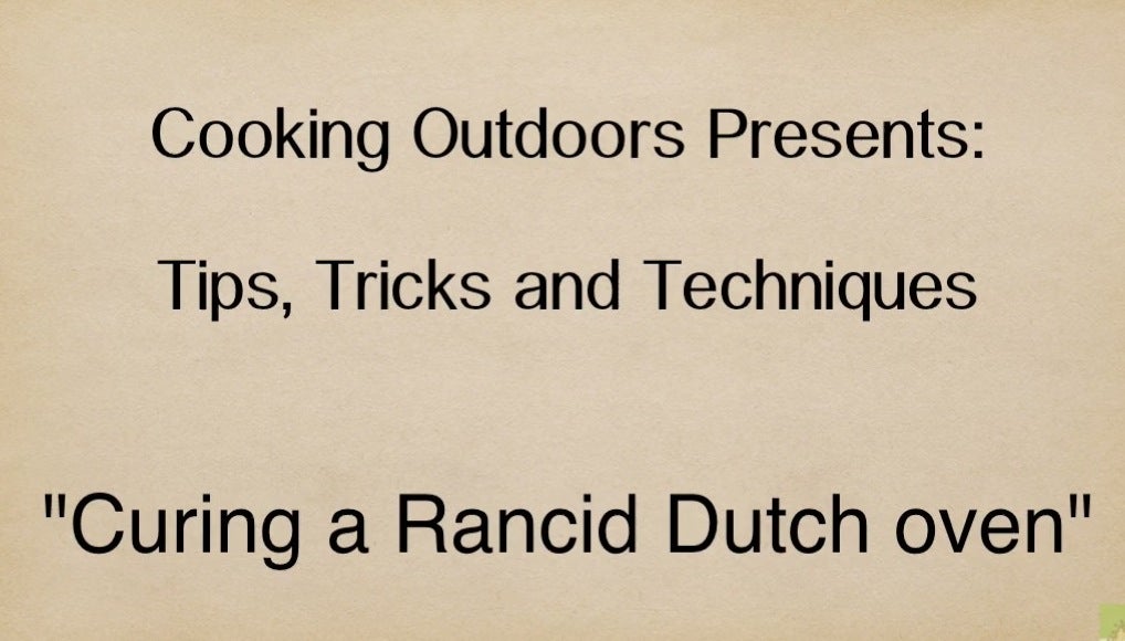 How to Cure a Rancid Dutch Oven Instructables