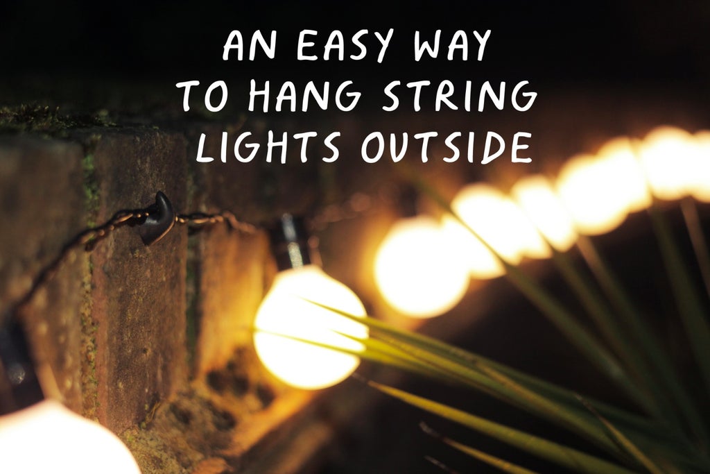 An Easy Way To Hang String Lights Outside 4 Steps With Pictures Instructables Hang String Lights Outside, How To Hang Rope Lights On Brick Wall