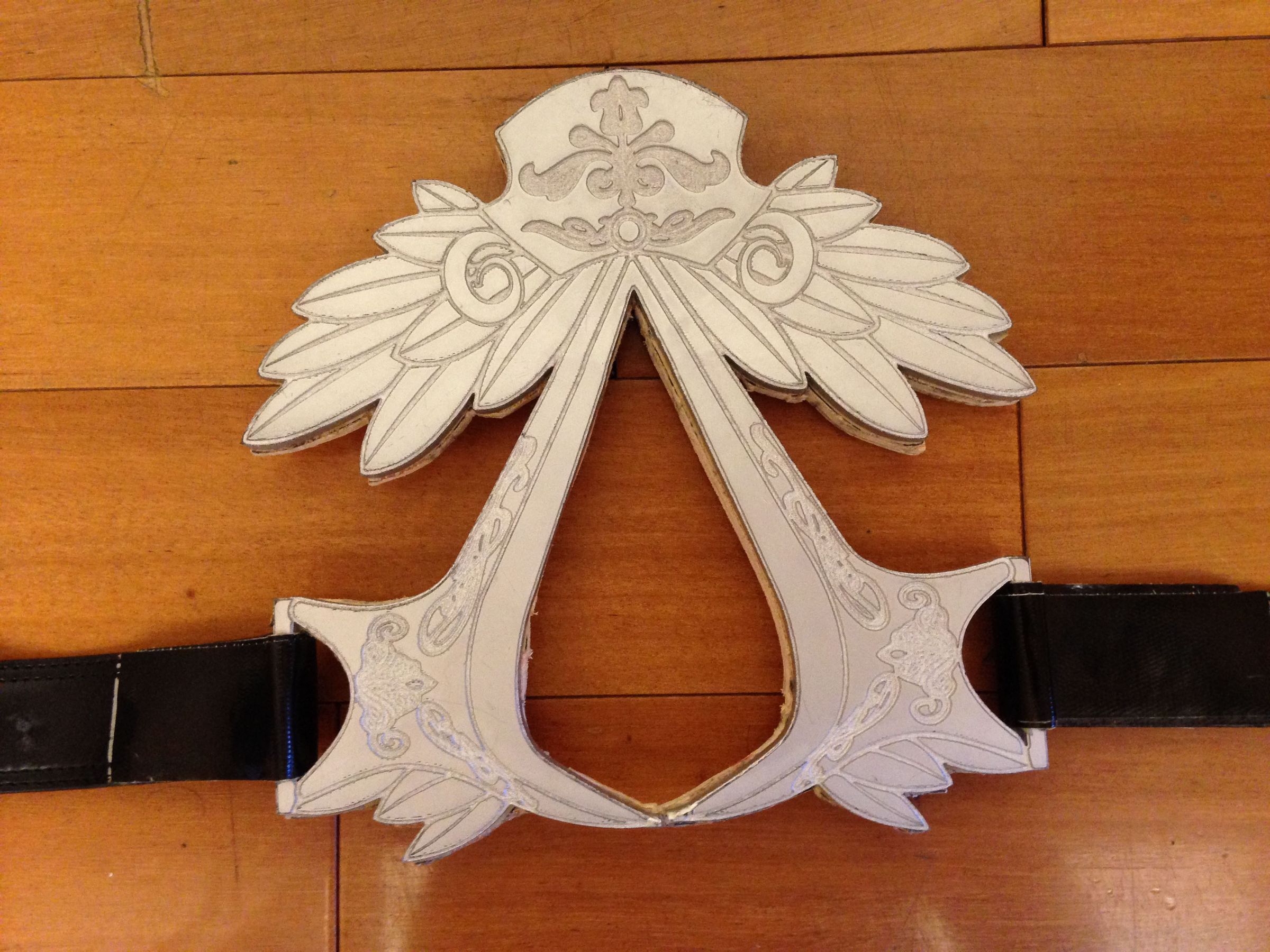 assasins creed - ezio's belt buckle - laser cut and etched costume piece DIY Project DIY Project Image