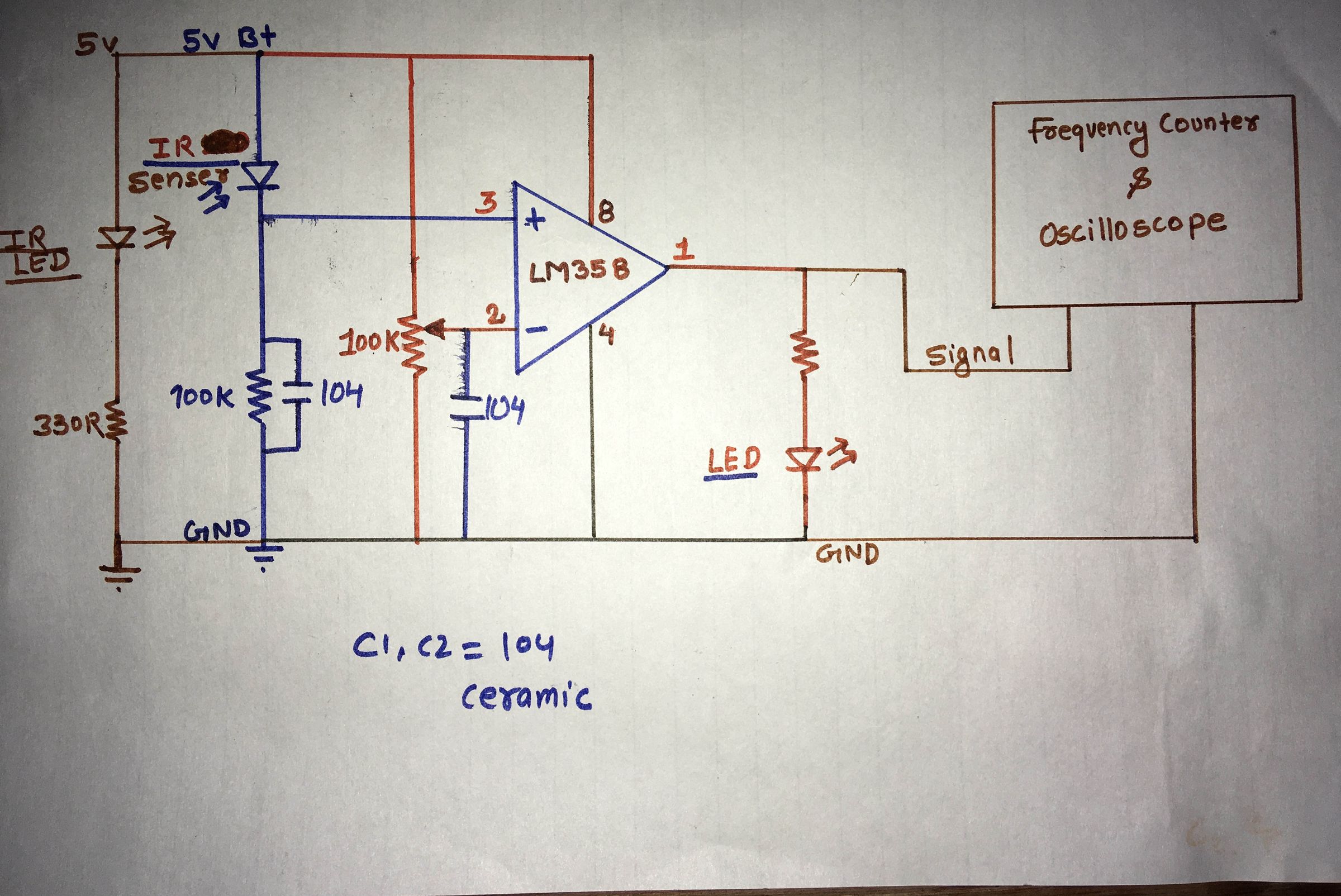 Rpm Meter Circuit Diagram Diy Led Tachomter Rpm Gauge 4 Steps