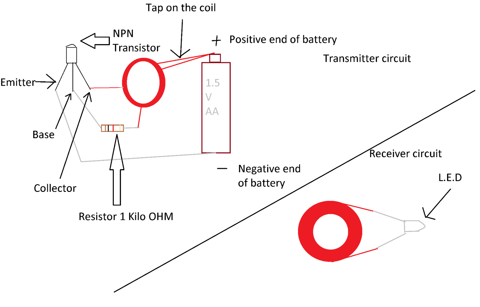 Wireless Electricity Transmission Circuit 9 Steps with Pictures Circuit Diagram