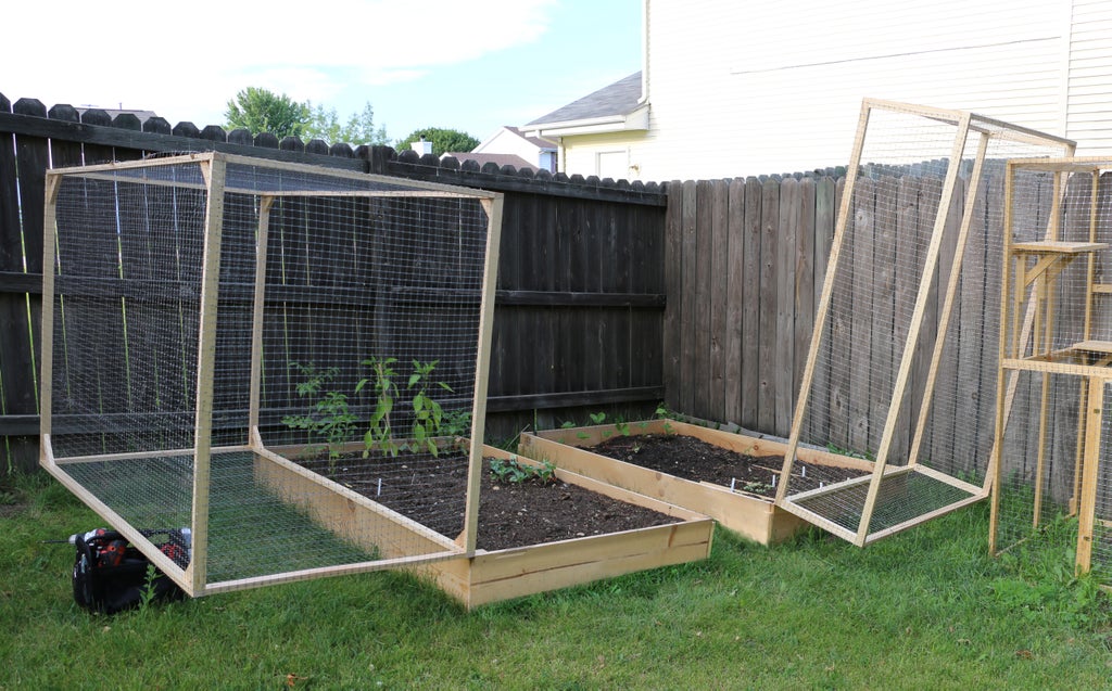 How To Make A Raised Garden Bed Cover With Hinges 5 Steps Pictures Instructables Raised Garden Bed Cover With Hinges, Raised Garden Bed Covers Diy