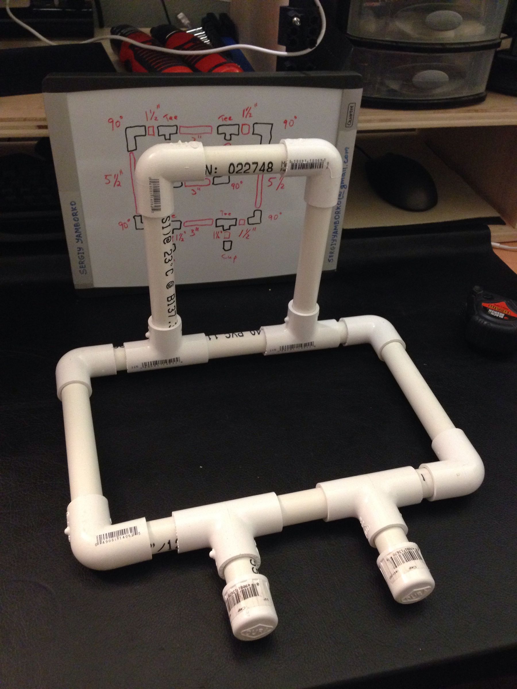 PVC DryErase Board Stand 4 Steps Instructables