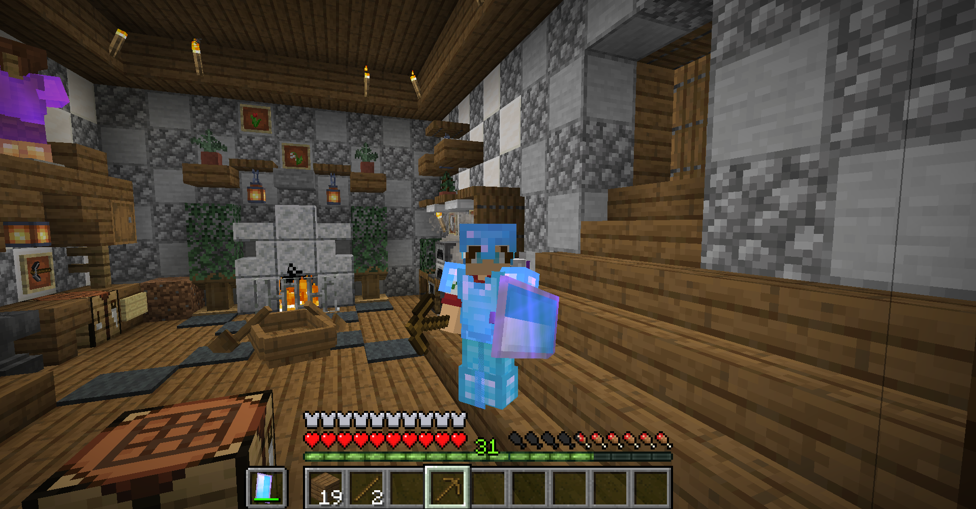 How To Make A Pickaxe In Minecraft 8 Steps Instructables