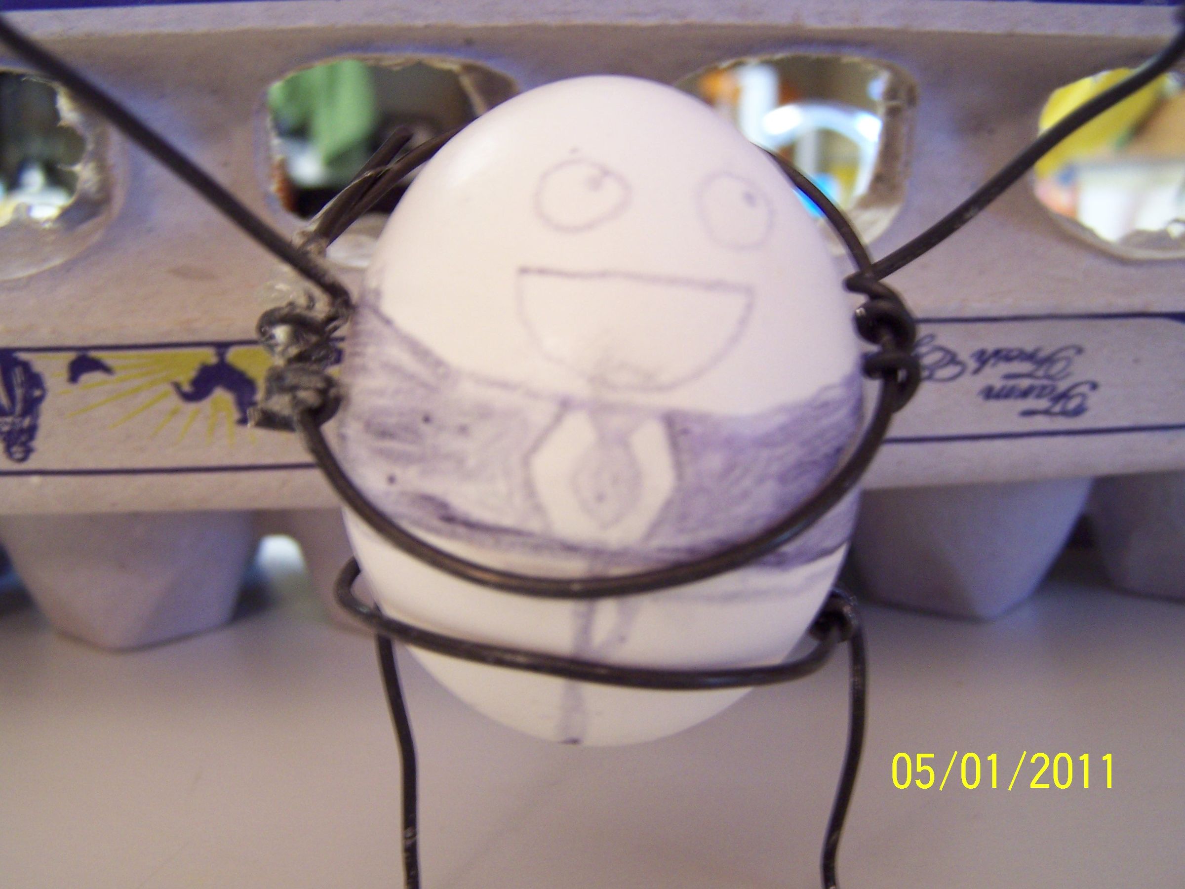 DIY guide for Wire "Egg Head" Egg Holders (Egg People) with step-by-step instructions