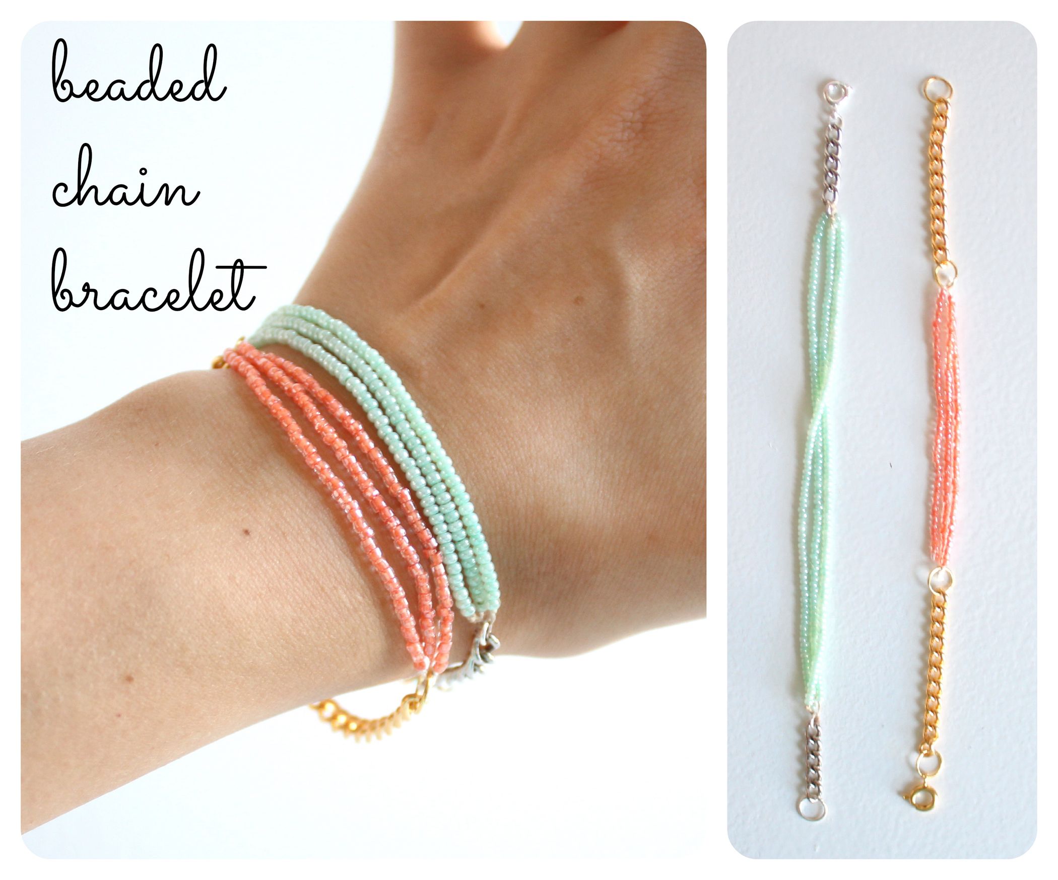 Beaded Chain Bracelet 5 Steps (with Pictures) Instructables