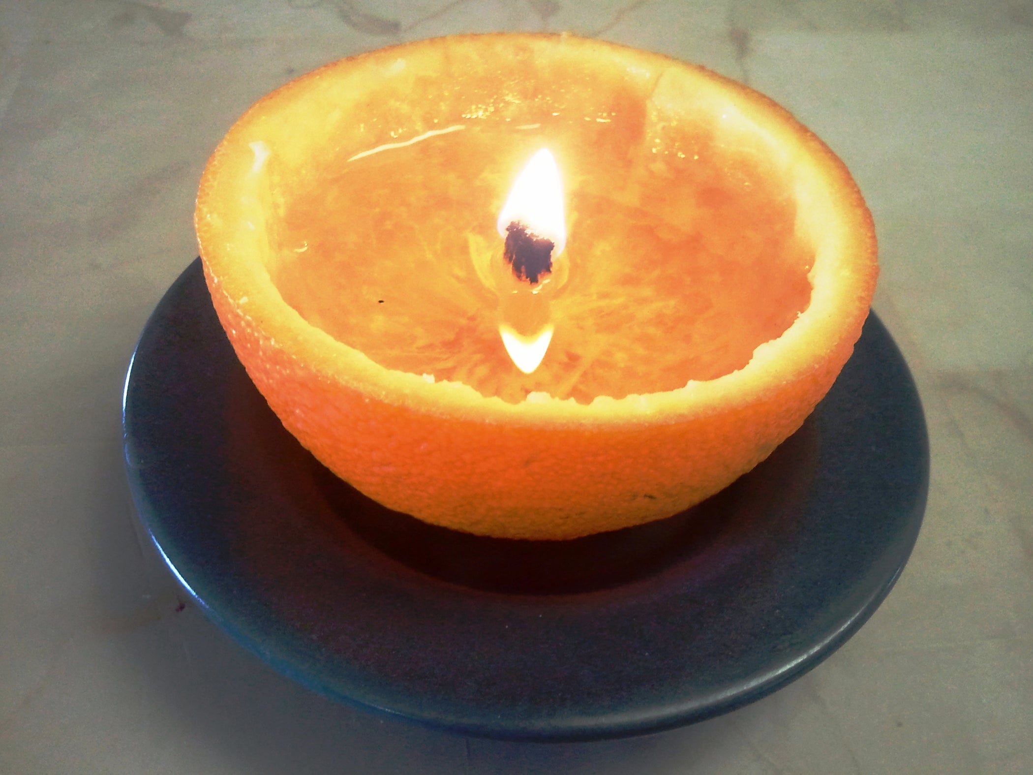 Orange Candle 4 Steps (with Pictures) Instructables