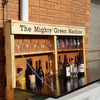 Wall Mounted Drop Down Pallet Bar 10 Steps With Pictures Instructables