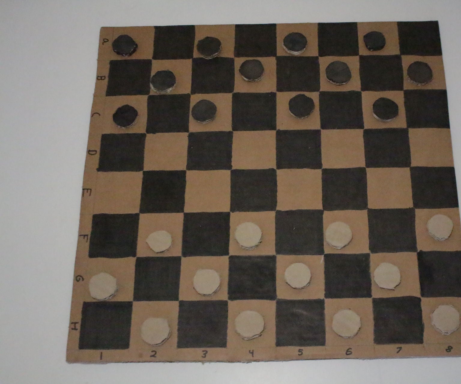 Awesome Cardboard Checkers 5 Steps Instructables