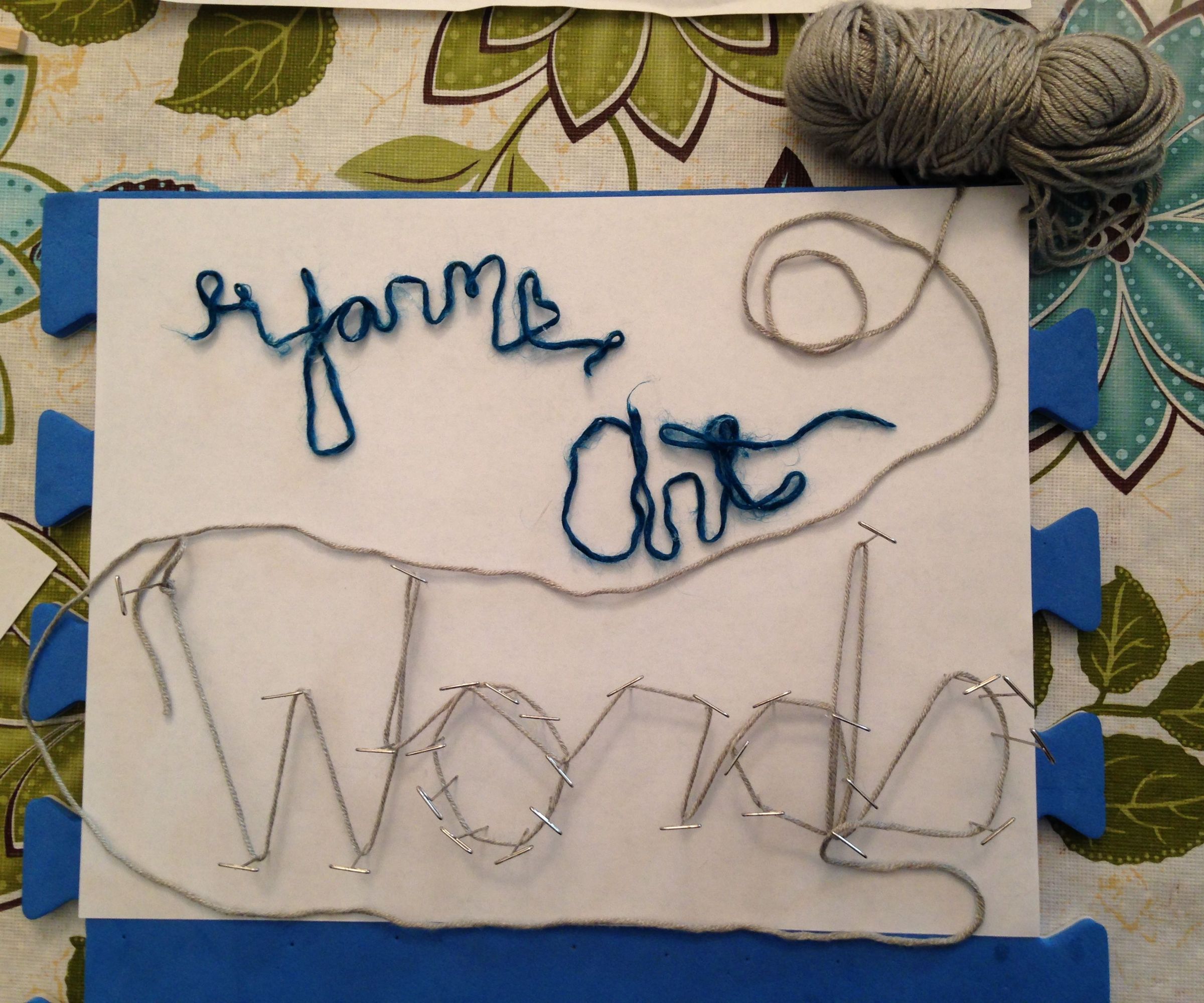 yarn art words DIY Project DIY Project Image