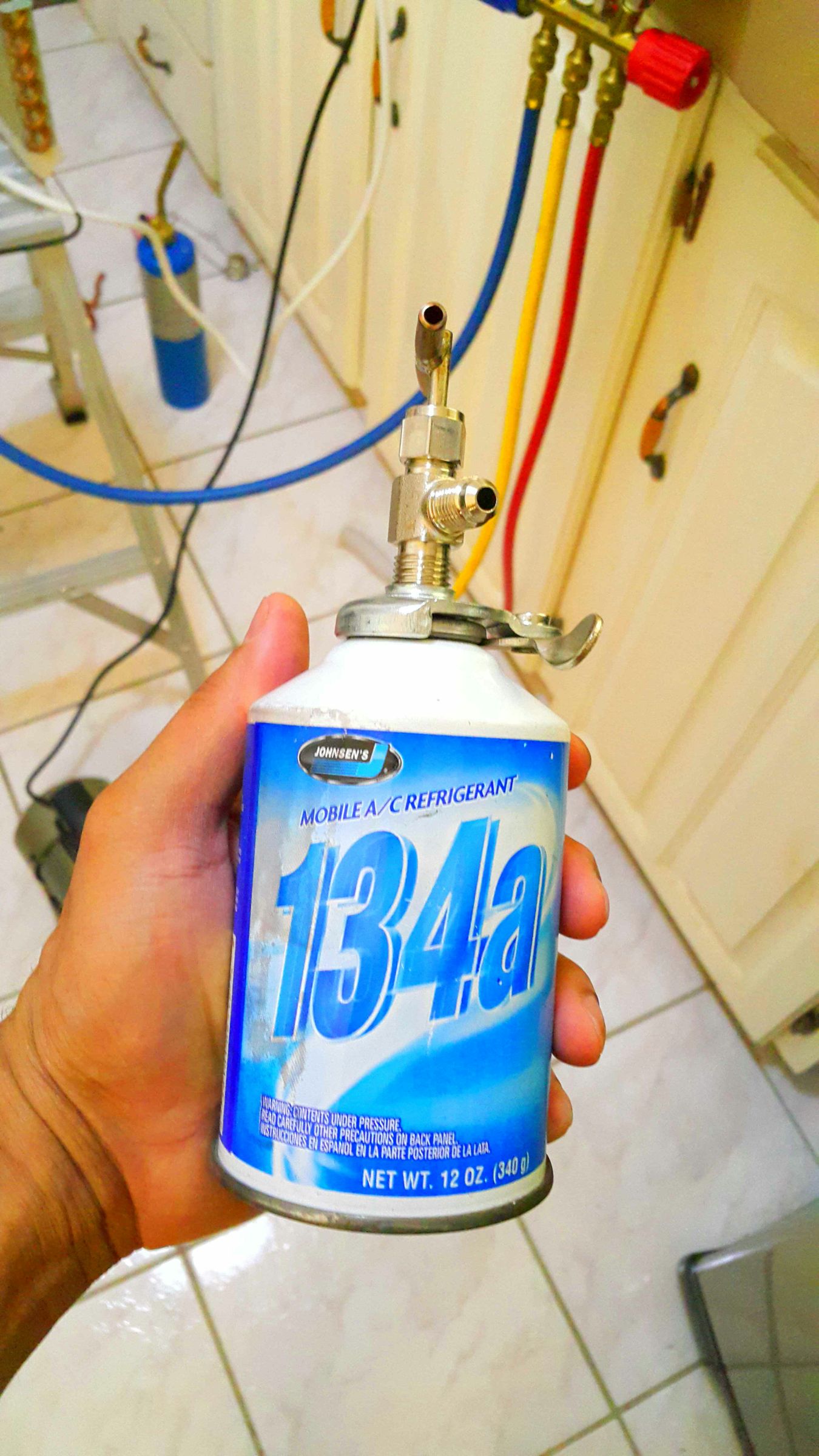 Repairing a Broken Refrigerant Line. 7 Steps (with Pictures