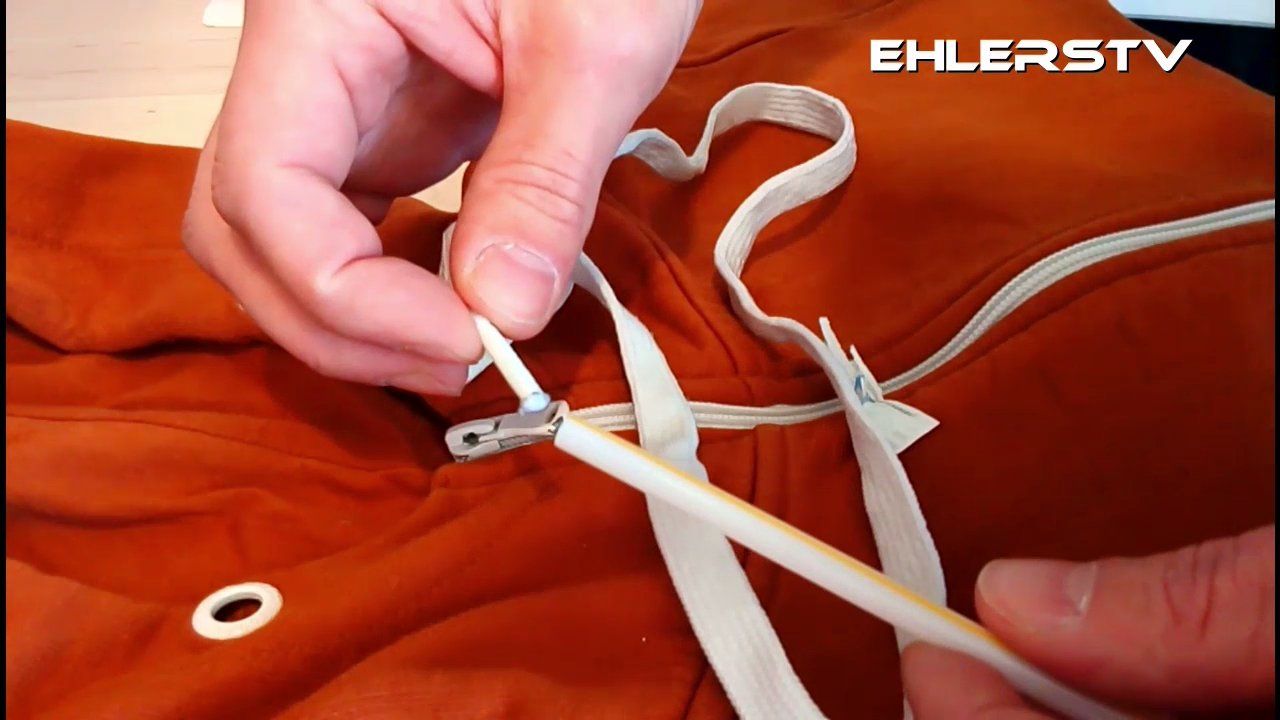 red hoodie string