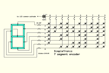 7 Segment Display Encoder (with Diodes) : 5 Steps - Instructables