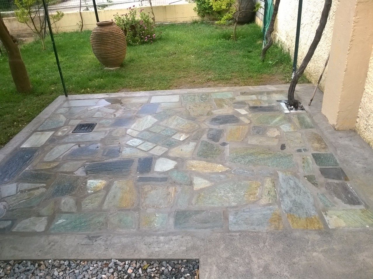 Custom Flagstone Backyard Patio 4 Steps With Pictures Instructables