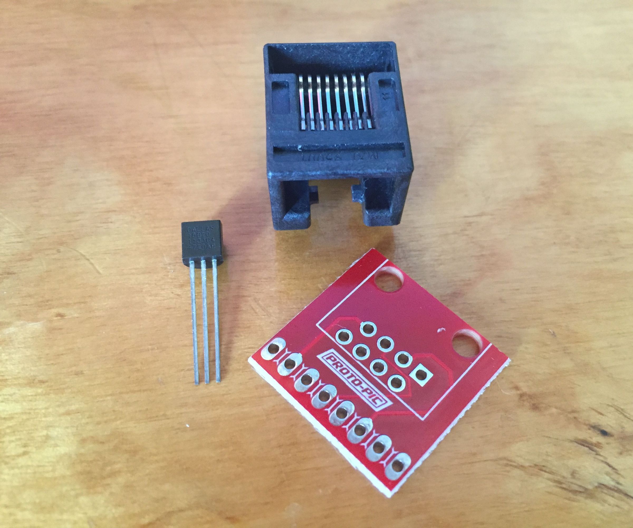 1-wire temperature sensor rj45 adaptor DIY Project DIY Project Image