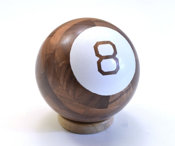 Wooden Magic 8-Ball