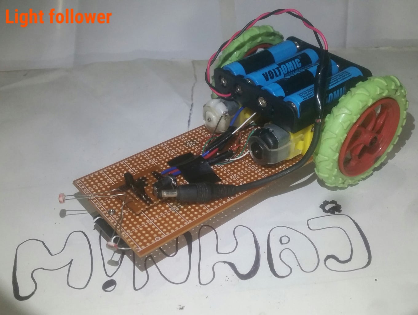 Simple Easy Diy Light Following Robot Without Micro Controller ... Circuit Diagram