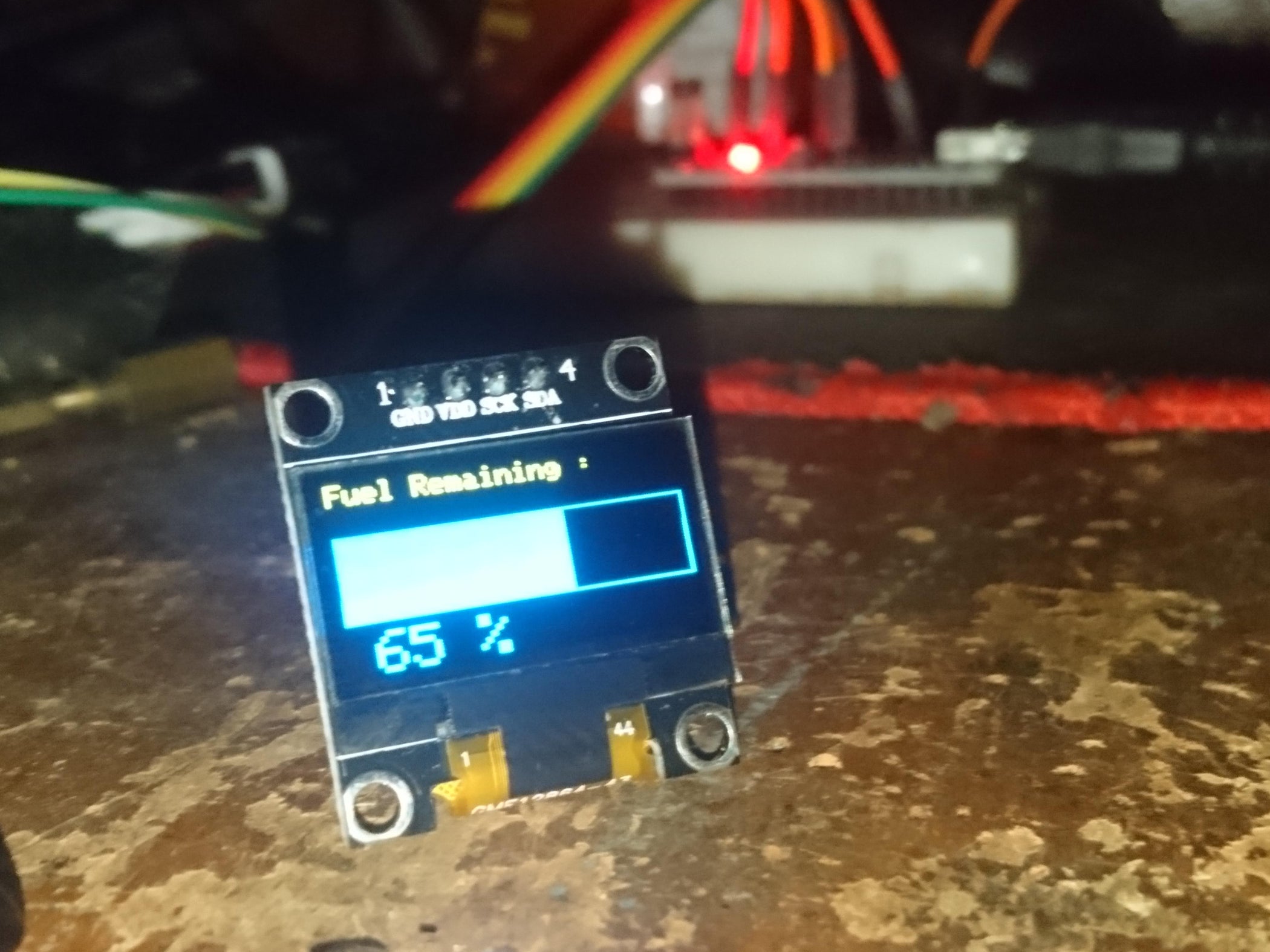 OLED Fuel Level Display Using Arduino 5 Steps Instructables