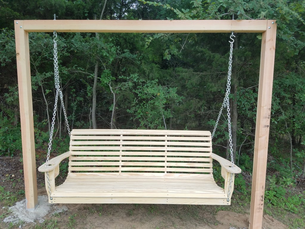 DIY Porch Swing (Free Templates!) 17 Steps (with Pictures DIY Porch Swing (Free Templates!) 17 Steps (with Pictures