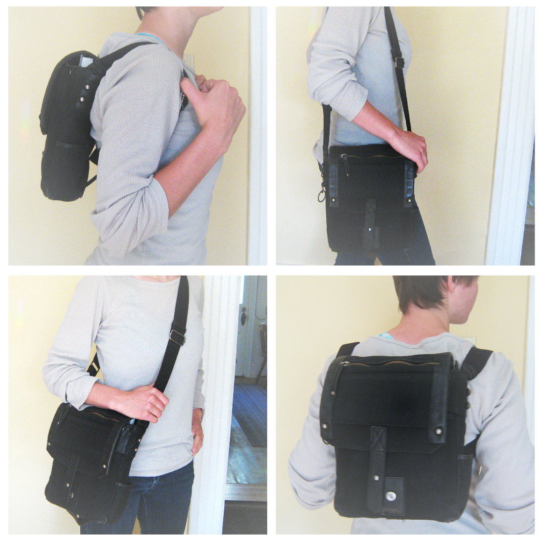 Easy DIY Transforming Pursebackpack 6 Steps (with Pictures