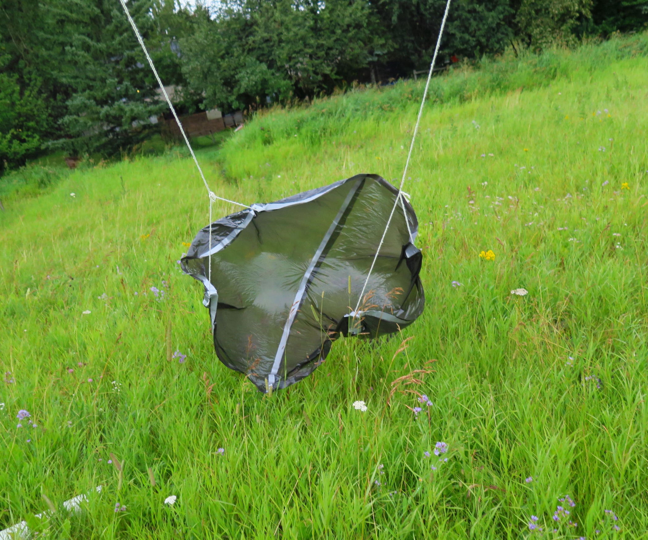Trash Bag Parachute 7 Steps Instructables