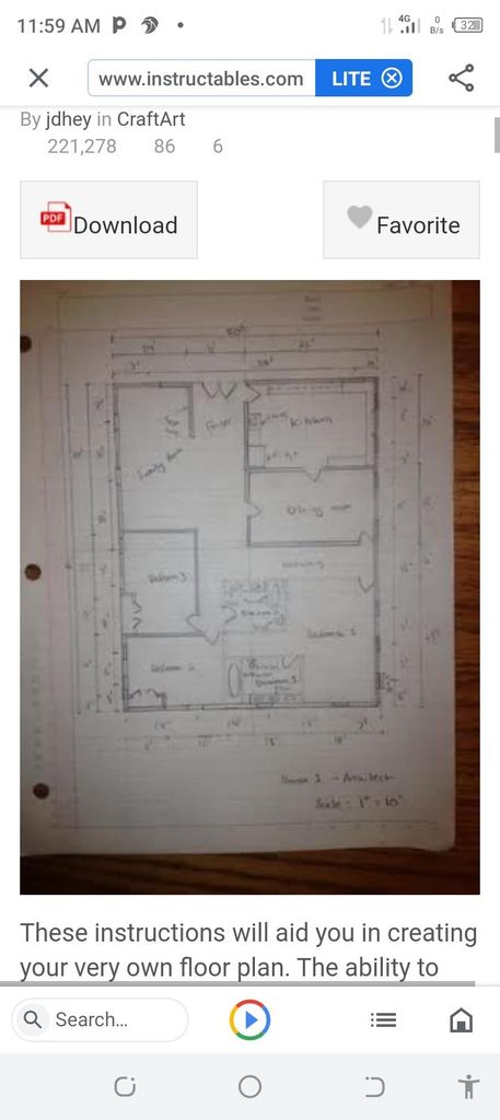 How to Manually Draft a Basic Floor Plan : 11 Steps - Instructables