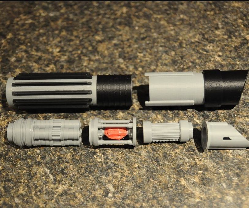 3d printed lightsaber with internals - darth vader DIY Project DIY Project Image