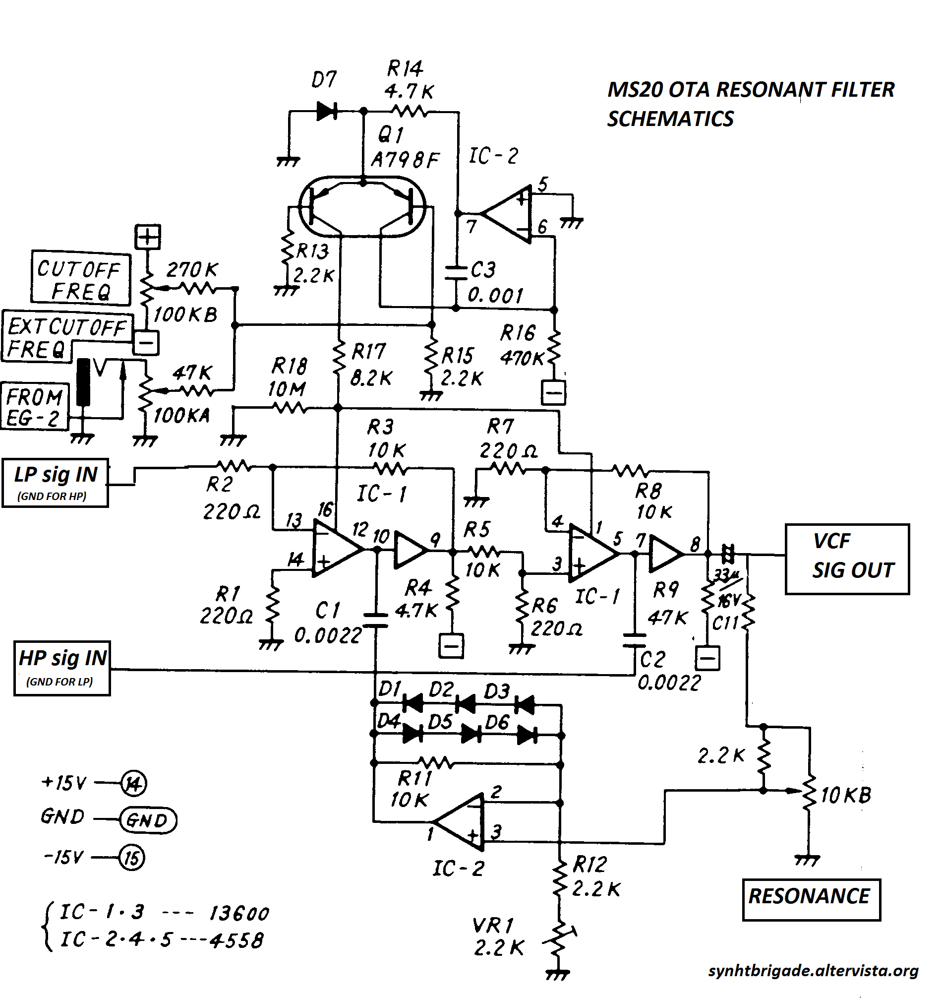 Voltage Controlled Multimode Resonant Filter 4 Steps Instructables