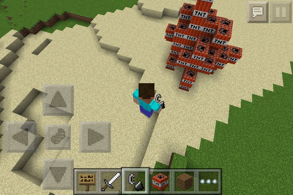 How to Make a Dynamite Cannon in Minecraft PE 7 Steps