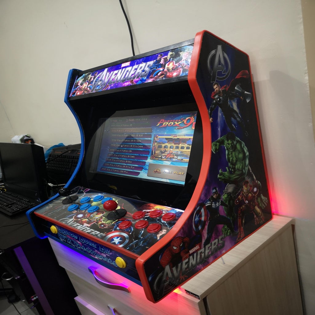 2Player Bartop Arcade Machine (Powered by Pi) 19 Steps (with