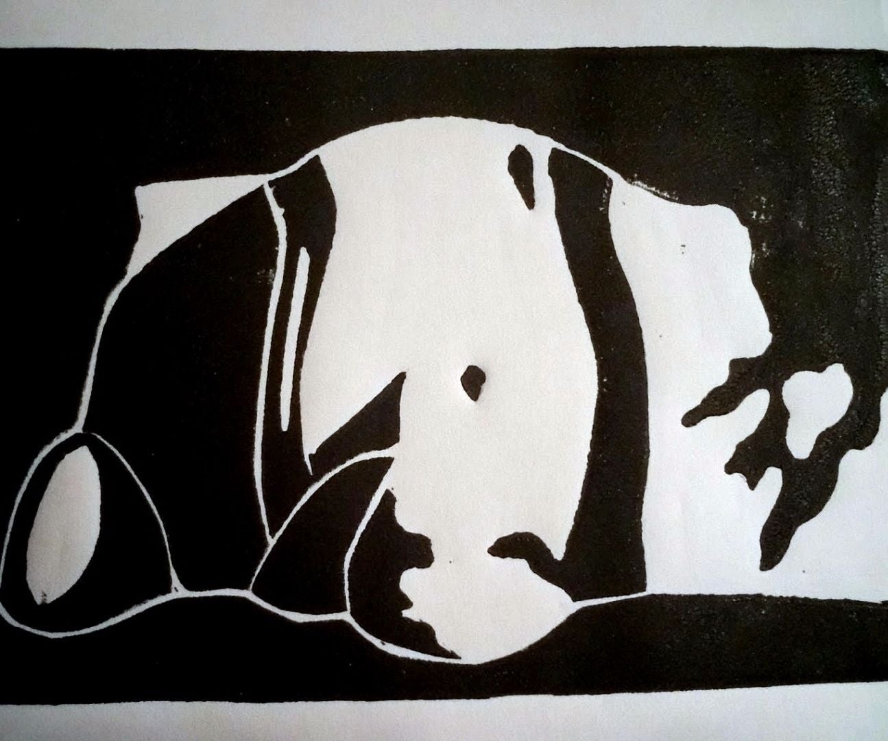 Blackandwhite Linoleum Print 8 Steps Instructables