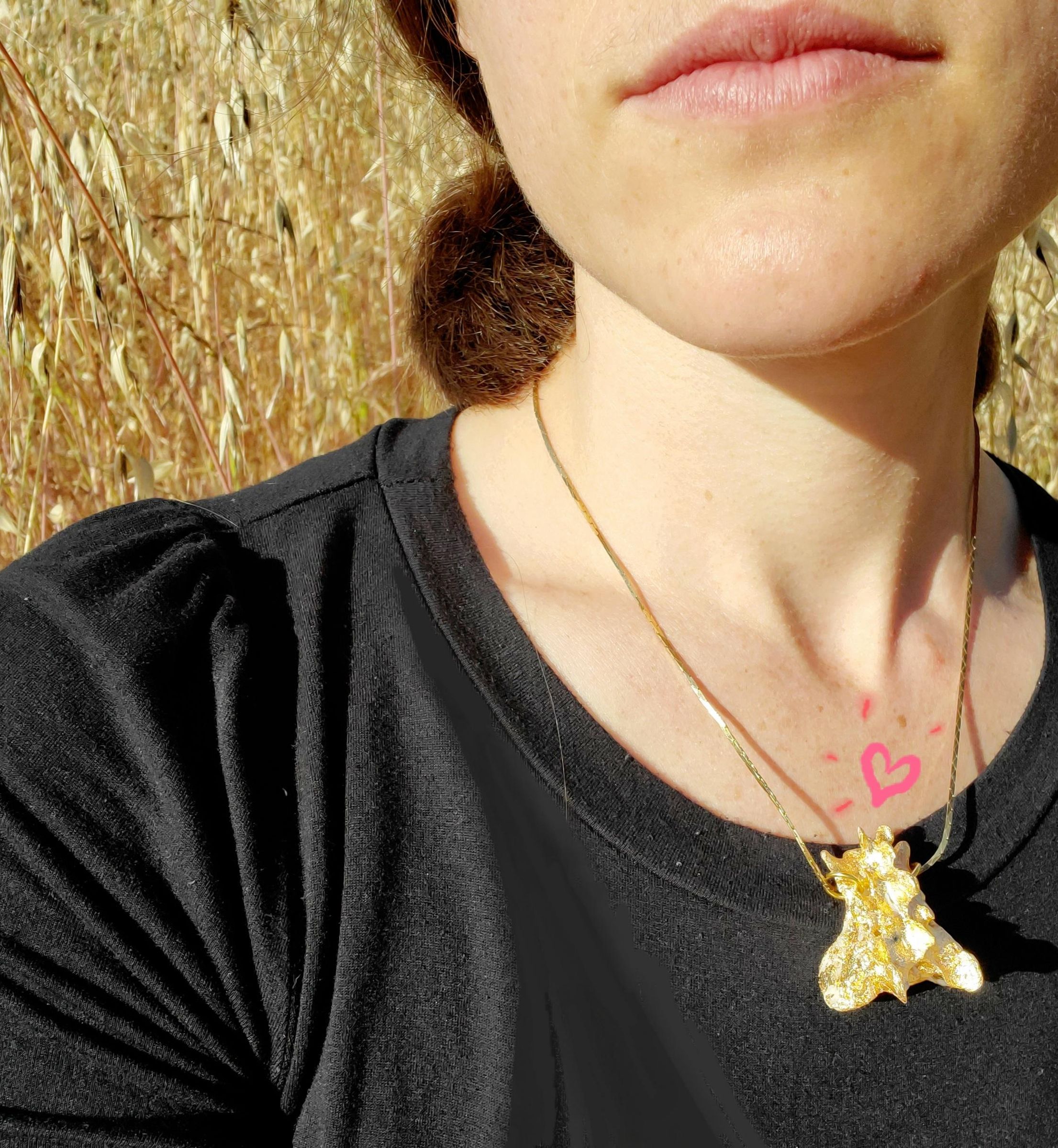 24kt Gold Vertebrate Pendant : 4 Steps 