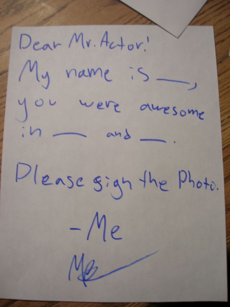 How to Get a Celebrity Autograph. : 30 Steps - Instructables How to Get a Celebrity Autograph. : 30 Steps - Instructables