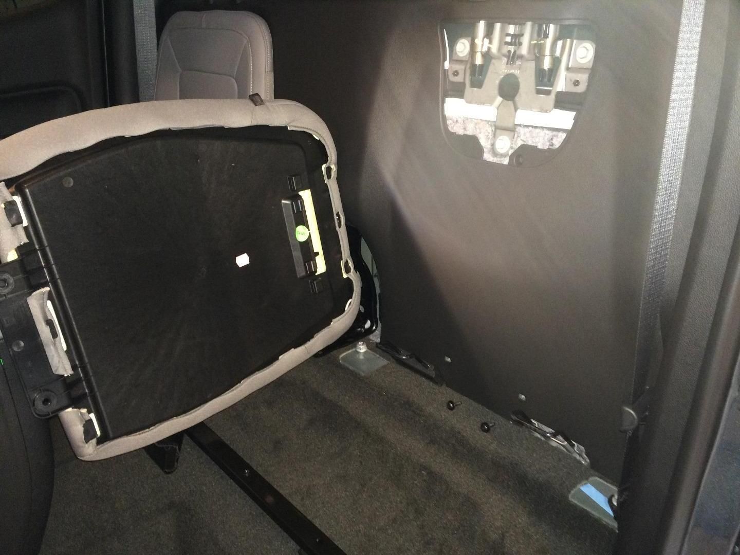 Chevy Colorado/GMC Canyon Extended Cab Rear Seat Removal and Cargo Storage 18 Steps (with