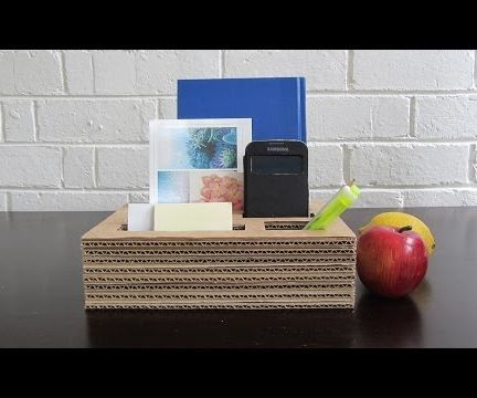 DIY guide for DIY Desk Organizer Made From Waste Cardboard with step-by-step instructions