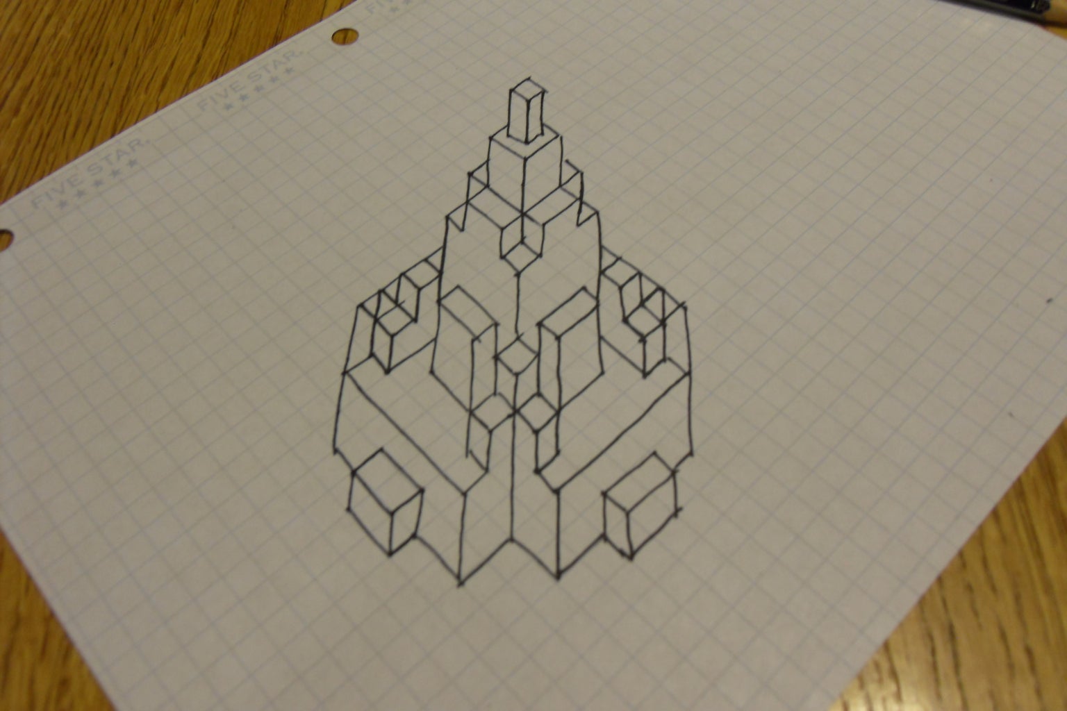 3D Buildings on Grid Paper! : 6 Steps (with Pictures ...