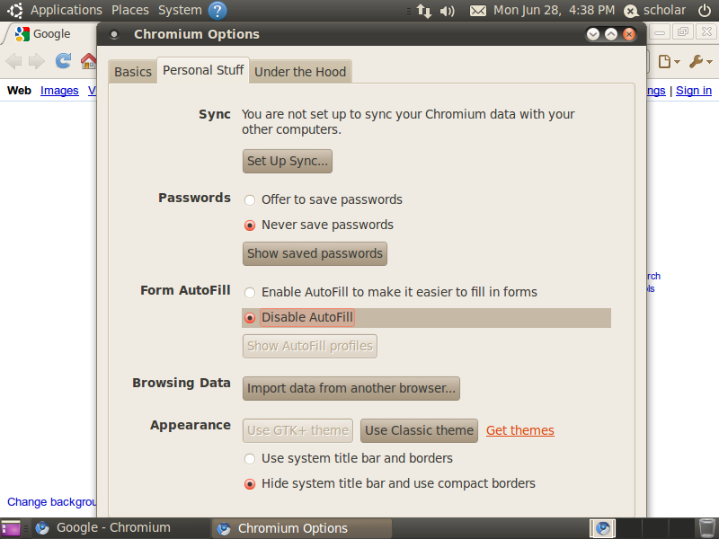Set Up Chromium