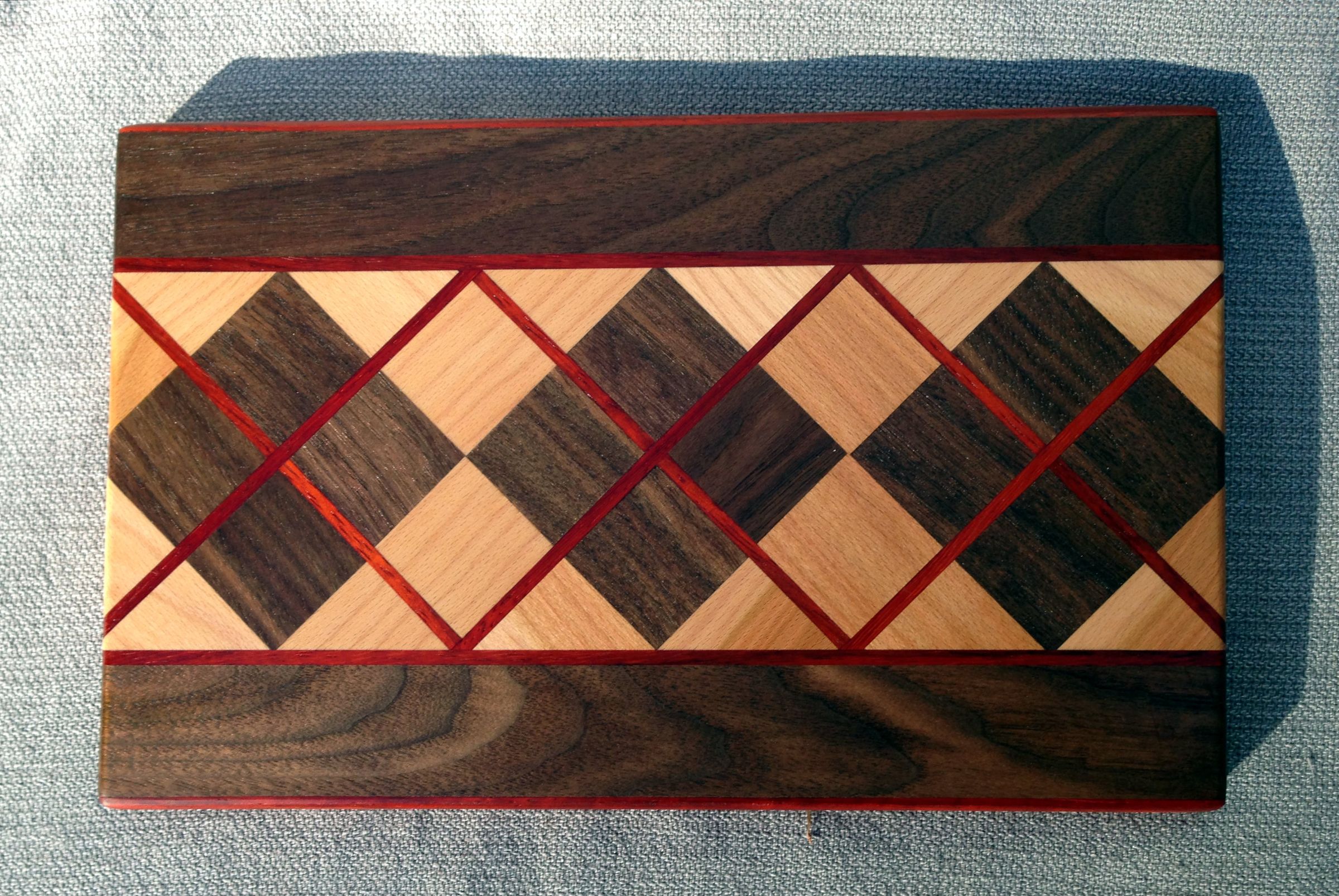 How to Make a Fabulous Argyle Cutting Board