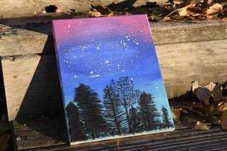 Night Sky And Tree Silhouette Painting 3 Steps With Pictures Instructables Night Sky And Tree Silhouette Painting 3 Steps With Pictures Instructables