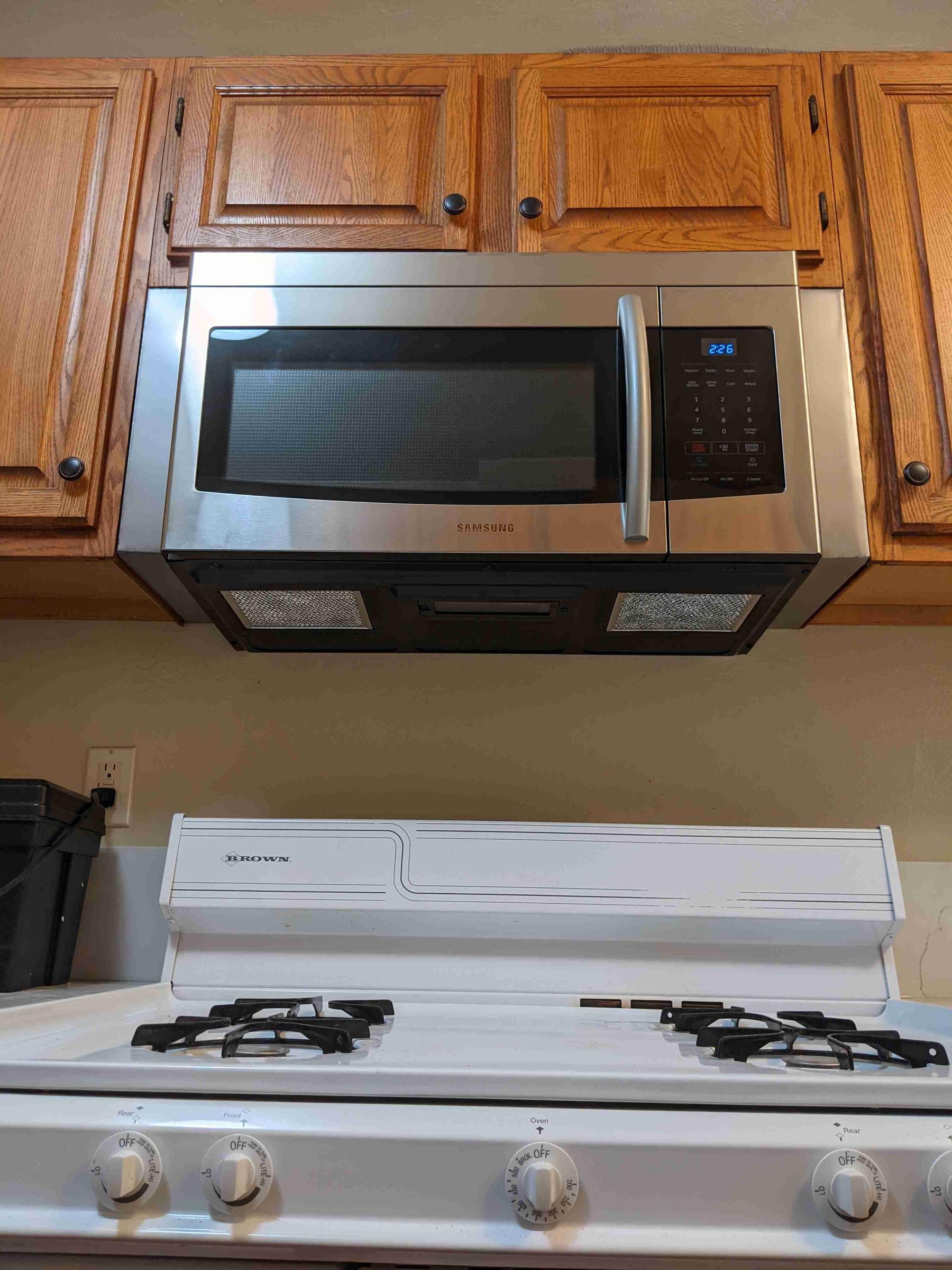 Stainless Steel Fillers for OvertheRange Microwave 8 Steps