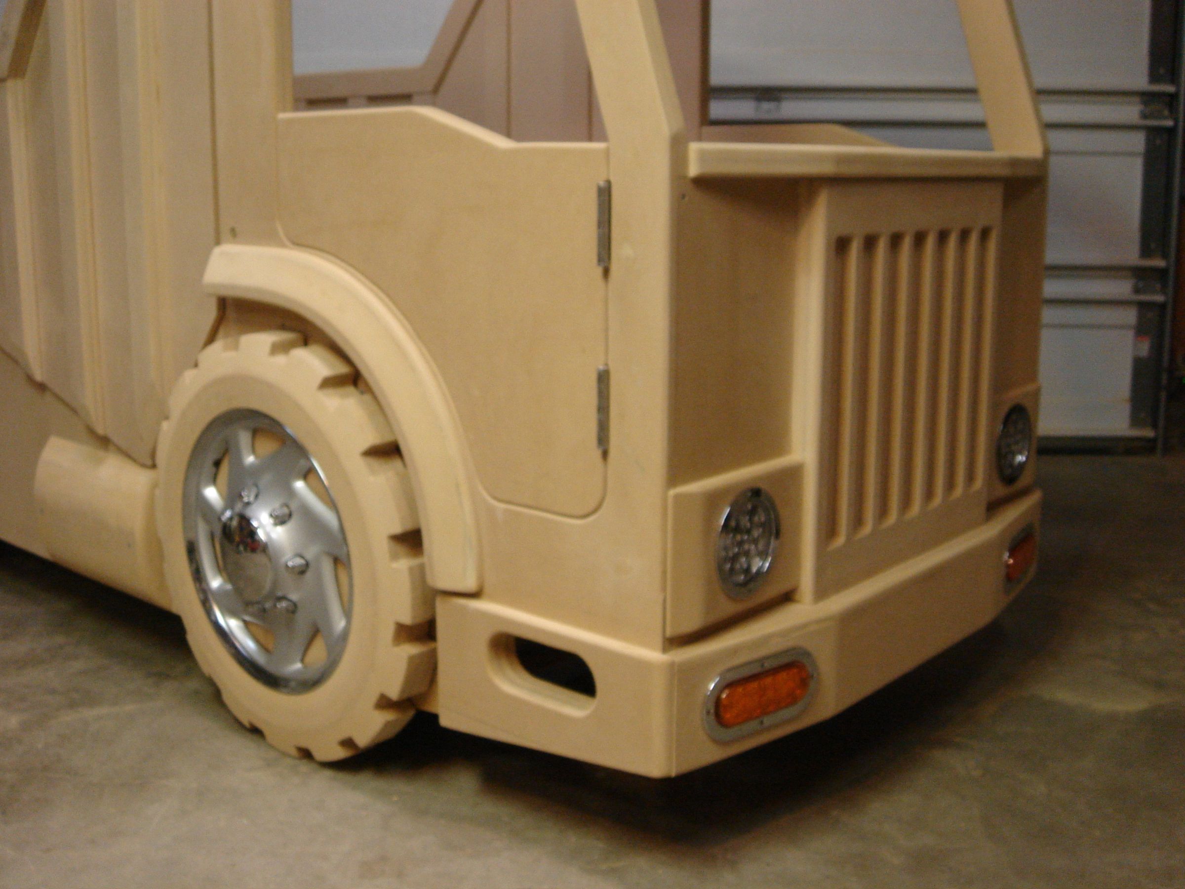 Building a Dump Truck Bed With Front Loader Book Shelf 7 Steps (with