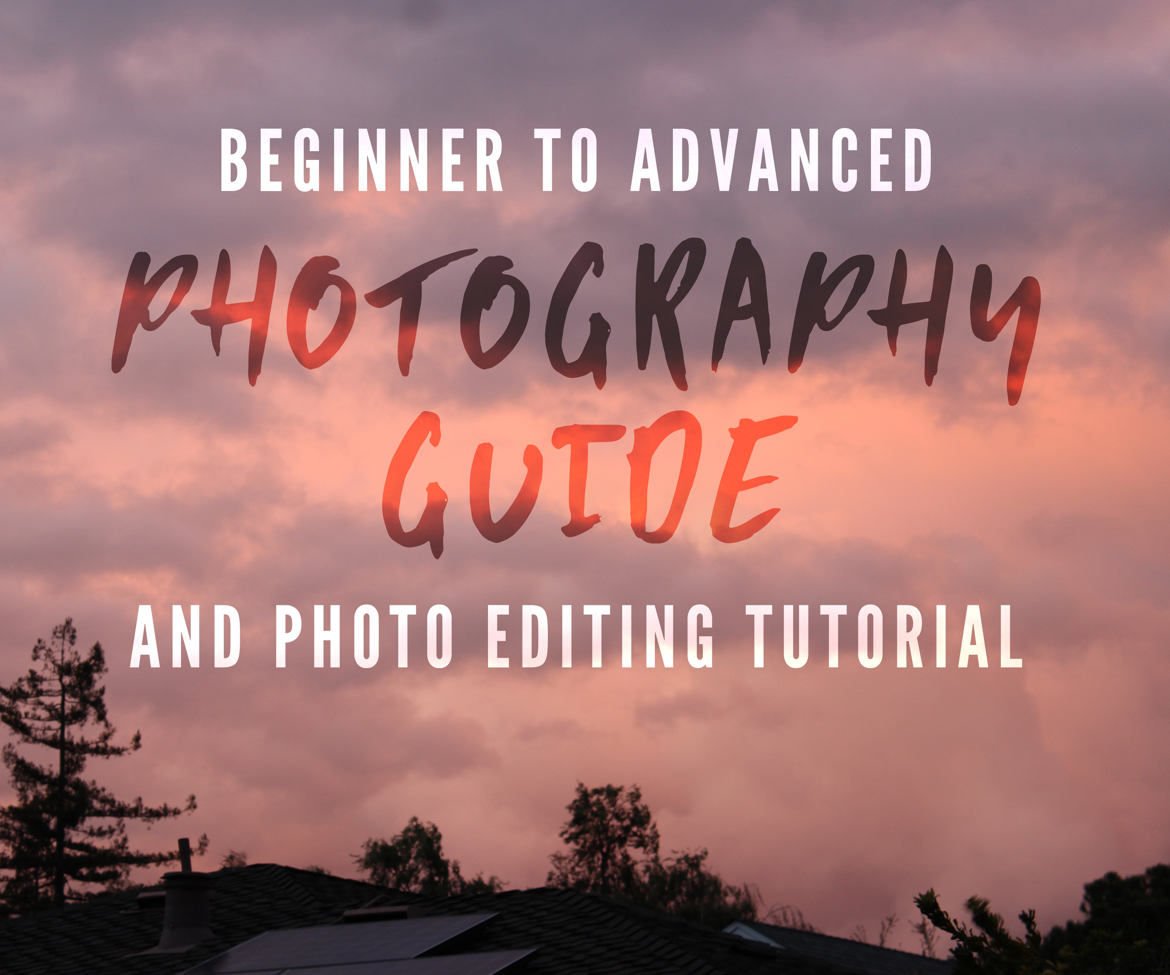 DIY guide for PHOTOGRAPHY GUIDE: Beginner to Advanced (With Photo Editing Tutorial) with step-by-step instructions